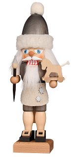 Small Gray Santa<br>2022 Ulbricht Nutcracker